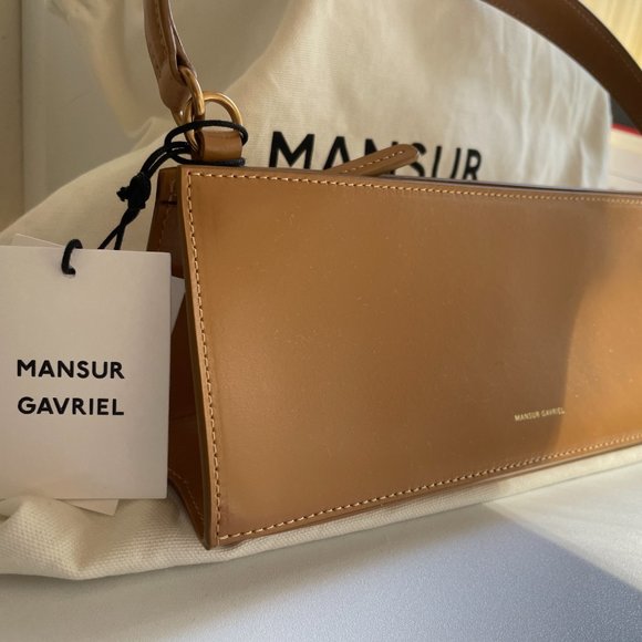 Women’s Pencil Case Leather Shoulder Bag-Caramel - Picture 3 of 9